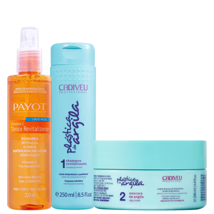 Imagem do produto Kit Beleza na Web Plástica de Argila + Vitamina C  (3 Produtos)