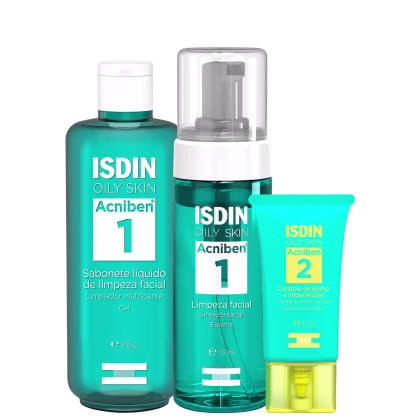 Imagem do produto Kit ISDIN Acniben Limpeza + Hidratação (3 Produtos)