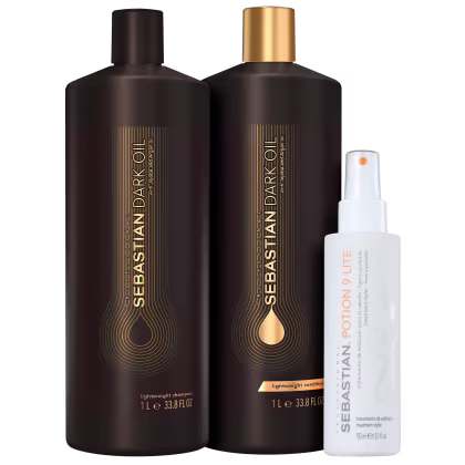 Imagem do produto Kit Sebastian Professional Dark Oil Flow Potion 9 Lite (3 Produtos)
