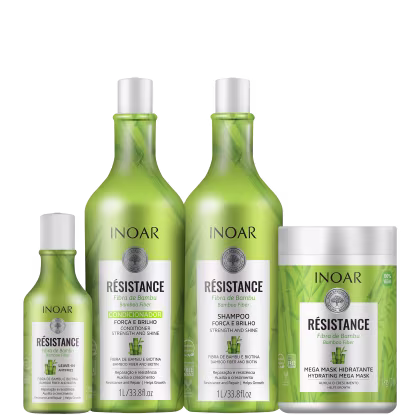 Imagem do produto Kit Inoar Résistance Fibra de Bambu Quarteto (4 Produtos)