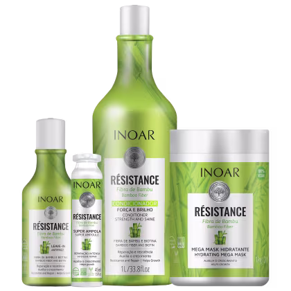 Imagem do produto Kit Inoar Résistance Fibra de Bambu Full (5 Produtos)