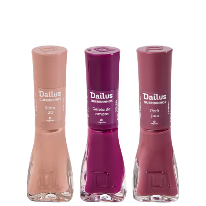 Imagem do produto Kit Dailus 211 Geleia de Amora +  236 Petit Four + 406 Salto 20 (3 Produtos)