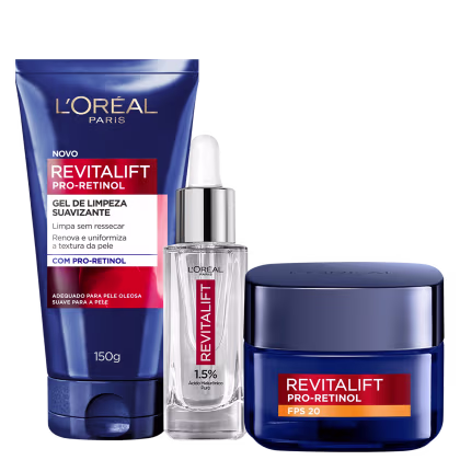Imagem do produto Kit L'Oréal Paris Revitalift Hialurônico Pro Retinol (3 Produtos)