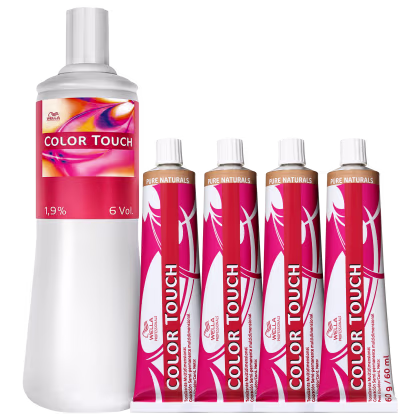 Imagem do produto Kit Wella Professionals Color Touch Tonalizantes +  Emulsão Reveladora 6 Vol. (5 Produtos)