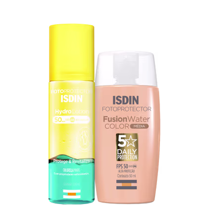 Imagem do produto Kit ISDIN Fusion Water 5 Stars Color Médio + HydroLotion (2 Produtos)