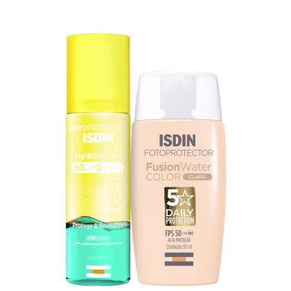 Imagem do produto Kit ISDIN Fusion Water 5 Stars Color Clara + HydroLotion (2 Produtos)
