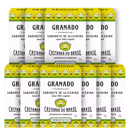 Imagem do produto Kit Granado Terrapeutics Castanha do Brasil de Glicerina - Sabonete em Barra (11 Unidades)