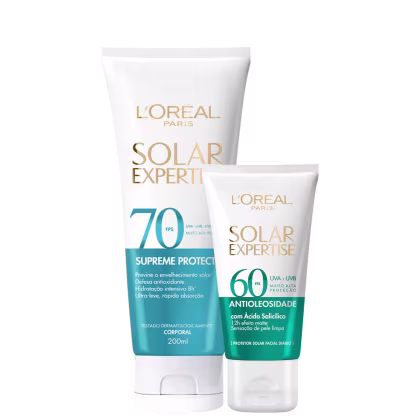 Imagem do produto Kit L'Oréal Paris Solar Expertise FPS70 + FPS60 (2 Produtos)