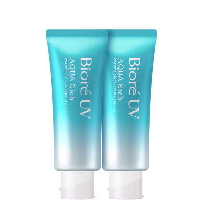 Imagem do produto Kit Bioré Aqua Rich Watery Essence FPS 50 - Protetor Solar Facial e Corporal (2 Unidades)