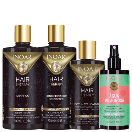Imagem do produto Kit Inoar Hair Therapy & Spray Água Milagrosa Treatment (4 Produtos)
