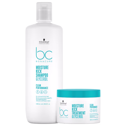Imagem do produto Kit Schwarzkopf Professional BC Bonacure Clean Performance Moisture Kick Duo Treatment Super (2 Produtos)