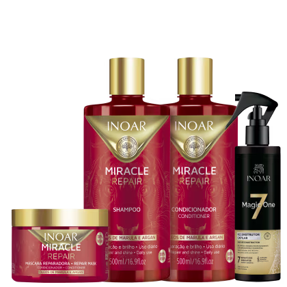 Imagem do produto Kit Inoar Miracle Repair Magic One Super (4 Produtos)