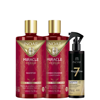 Imagem do produto Kit Inoar Miracle Repair Magic One Trio (3 Produtos)