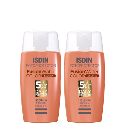 Imagem do produto Kit ISDIN Fotoprotector Fusion Water Color 5 Stars FPS 50 Cor Escura (2 Unidades)
