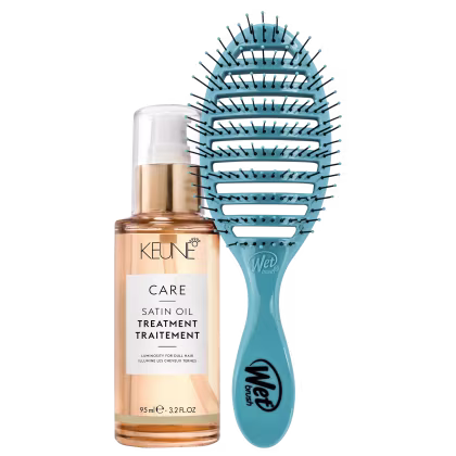 Imagem do produto Kit Beleza na Web Keune Care Satin Oil Treatment e Wet Brush Speed Dry (2 Produtos)