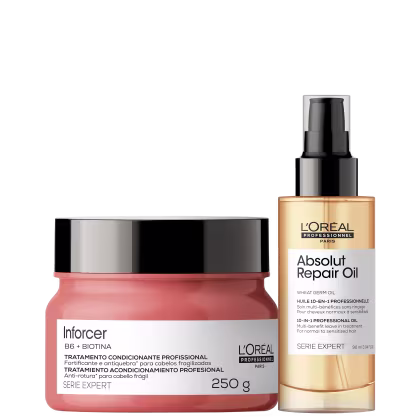 Imagem do produto Kit L'Oréal Professionnel Serie Expert Absolut Repair Oil Inforcer Tratamento (2 Produtos)