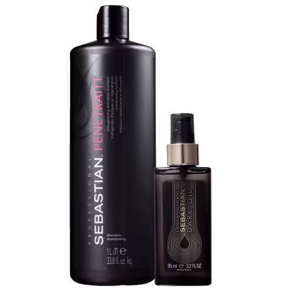 Imagem do produto Kit Sebastian Professional Dark Oil + Penetraitt Shampoo (2 Produtos)