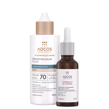 Imagem do produto Kit Adcos Proteção Diária Beige + Vitamina C 15 (2 Produtos)
