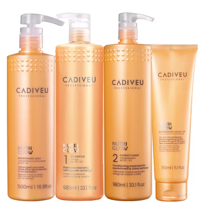 Imagem do produto Kit Cadiveu Professional Nutri Glow Laminação Capilar Cabelos Grossos (4 Produtos)