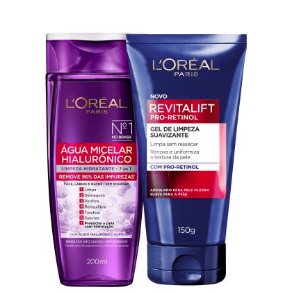 Imagem do produto Kit L'Oréal Paris Água Micelar Hialurônico Revitalift Pro-Retinol (2 Produtos)
