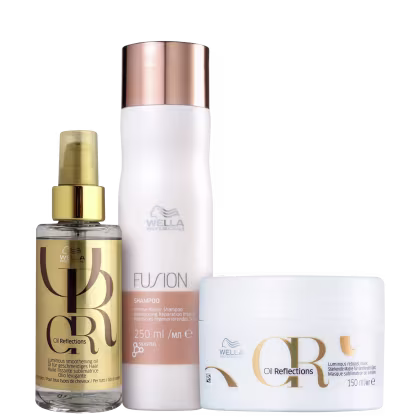 Imagem do produto Kit Wella Professionals Fusion Oil Reflections Trio de Cuidados (3 Produtos)
