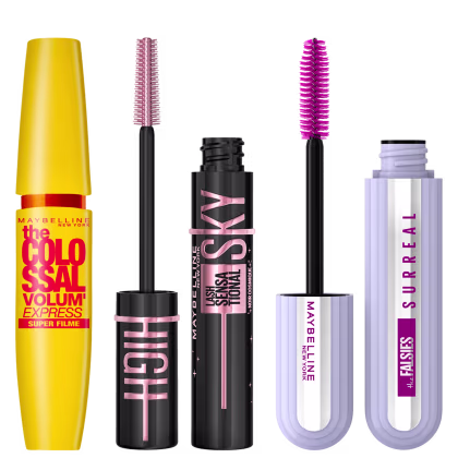 Imagem do produto Kit Maybelline Trio Surreal Super Filme Cosmic Black (3 Produtos)