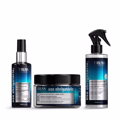 Imagem do produto Combo Uso Obrigatório;: Máscara 180g + Spray 260ml + Óleo Reconstrutor 60ml