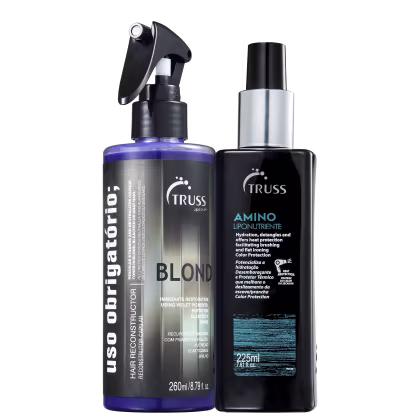 Tratamento Uso Obrigatório Blond e Protetor Térmico Amino.