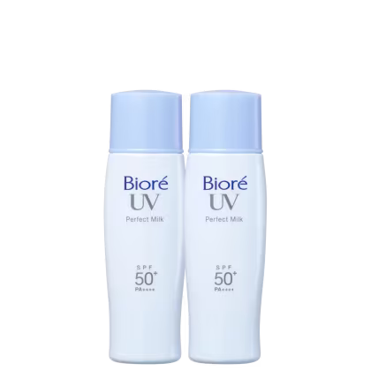 Kit Bioré UV Perfect Milk FPS 50 com duas unidades do Protetores Solares