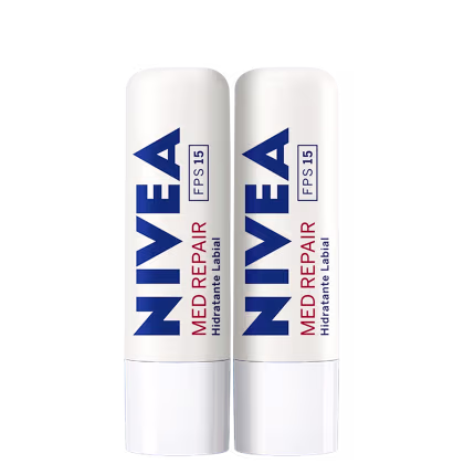 Kit NIVEA com 2 Unidades do hidratante labial Med Repair FPS15