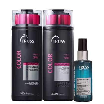 Kit TRUSS Color + Uso Obrigatório Oil Trio, 3 produtos.