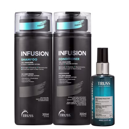 Kit TRUSS Infusion + Uso Obrigatório Oil, 3 produtos.
