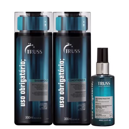 Kit TRUSS Uso Obrigatório Trio Shine, 3 produtos.