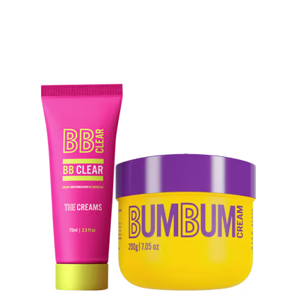 Kit Beleza Brasileira creme Bumbum Cream + uniformizador corporal BB Clear The Creams