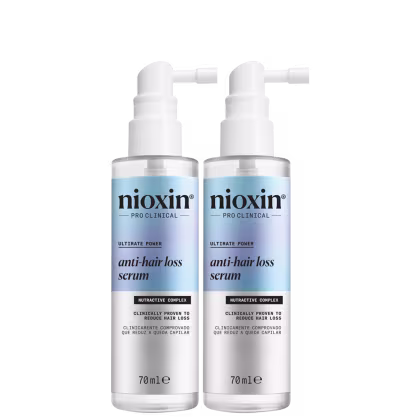 Kit com séruns Anti-Hair Loss, da marca Nioxin.
