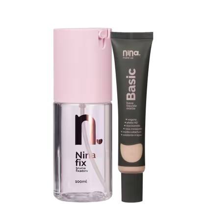 Imagem do produto Kit Nina Makeup Fix & Basic 3 (2 Produtos)
