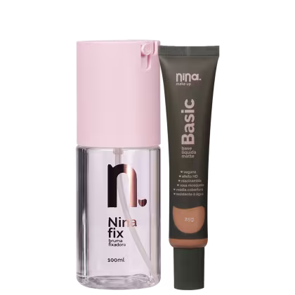 Imagem do produto Kit Nina Makeup Fix & Basic 10 (2 Produtos)