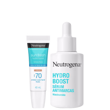 Imagem do produto Kit Neutrogena Hydro Boost Duo Sun Fresh FPS 70 Cor 2.0 (2 Produtos)