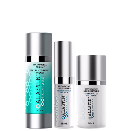 Kit Alastin Restorative + HA Immerse, 3 produtos.