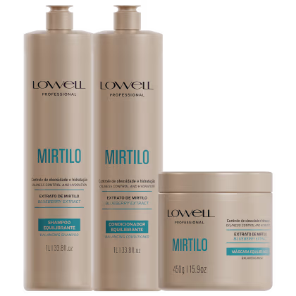 Imagem do produto Kit Lowell Mirtilo Trio Salon (3 Produtos)