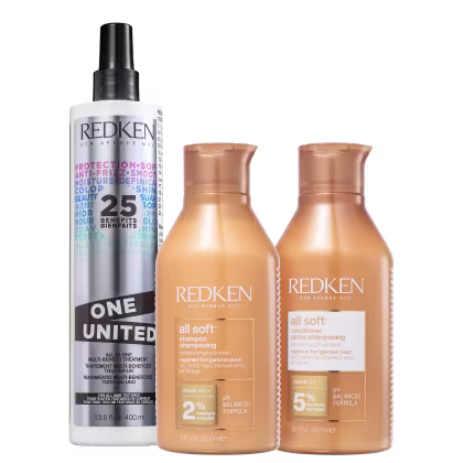 Imagem do produto Kit Redken All Soft + One United 25 Benefits (3 Produtos)