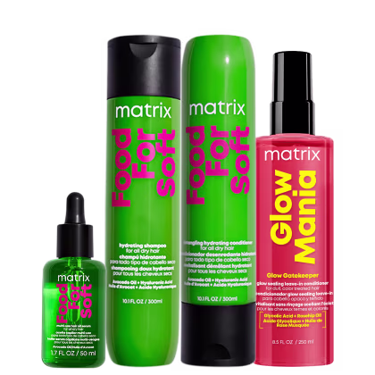 Imagem do produto Kit Matrix Food For Soft + Glow Mania Quarteto (4 Produtos)