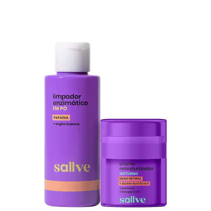 Kit Sallve Dupla Renovação Dia e Noite, 2 produtos.