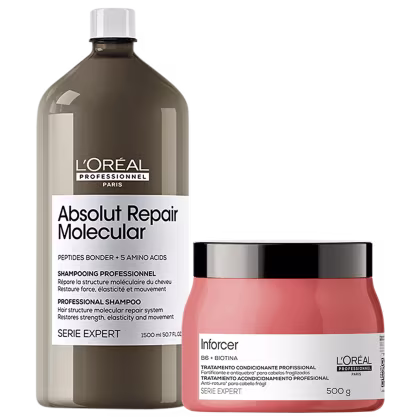 Imagem do produto Kit L'Oréal Professionnel Absolut Repair Molecular + Expert Inforcer (2 Produtos)