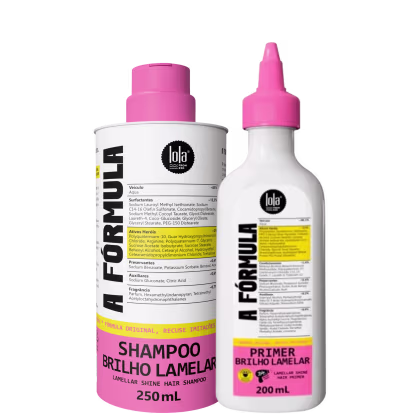 Kit Lola from Rio A Fórmula Brilho Lamelar Duo, 2 produtos.