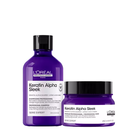 Imagem do produto Kit L'Oréal Professionnel Keratin Alpha Sleek Duo (2 Produtos)