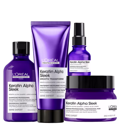 Imagem do produto Kit L'Oréal Professionnel Keratin Alpha Sleek Completo (4 Produtos)