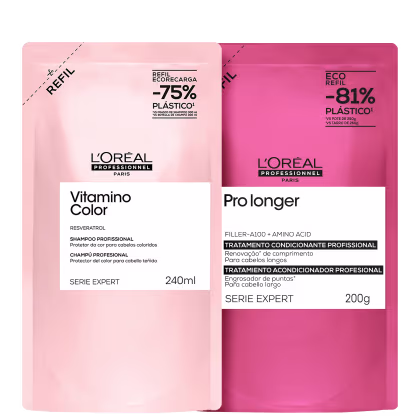 Imagem do produto Kit L'Oréal Professionnel Vitamino Longer Mix Refil Duo (2 Produtos)