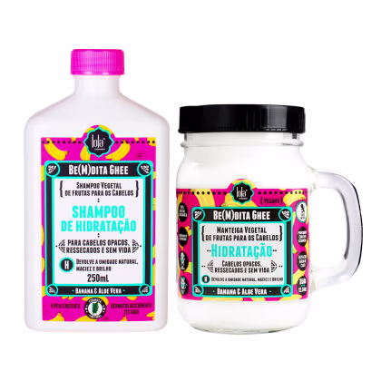 Imagem do produto Kit Lola Cosm?tics Be(m)dita Ghee Hidrata�†o - Shampoo e Mˆscara 350 g