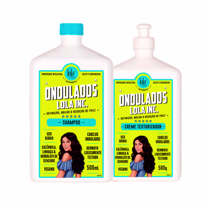Imagem do produto Kit Lola Cosmectic Ondulados ? Shampoo e Creme Texturizador